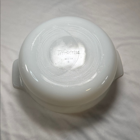 White Floral Patterned Baking Dish by Termocrisa - Picture 2 of 3